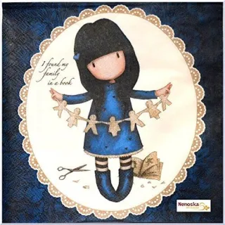 Santoro Gorjuss Napkins - Family in a Book