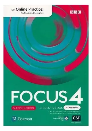 Focus 4 Student's Book and ActiveBook with Online Practice, 2nd edition (B2)