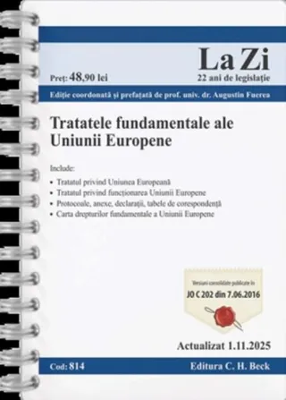 Tratatele fundamentale ale Uniunii Europene