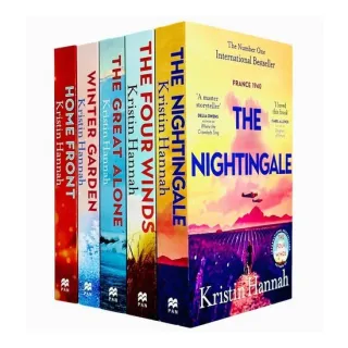 Kristin Hannah Collection 5 Books Set (The Nightingale, The Four Winds, The Great Alone, Winter Garden, Home Front)