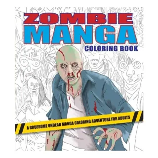 Zombie Manga Coloring Book
