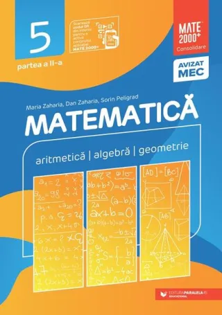 Matematică. Aritmetică, algebră, geometrie. Clasa a V-a. Consolidare. Partea a II-a