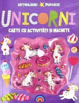 Unicorni cu abțibilduri pufoase