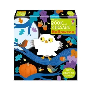 Usborne Book and 3 Jigsaws: Halloween