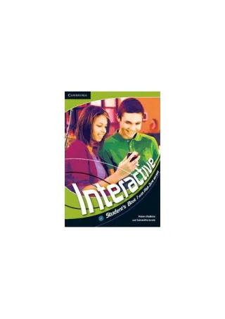 Interactive Level 1 Student's Book with Online Content