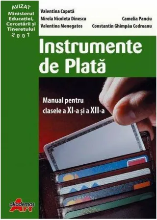 Instrumente de plată. Manual pentru clasele a XI-a și a XII-a