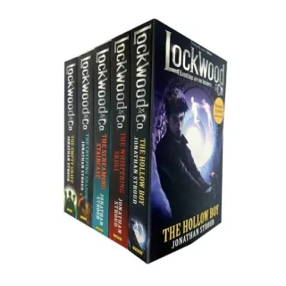 Lockwood and Co Series 5 Books Collection Set by Jonathan Stroud (The Screaming Staircase, The Whispering Skull, The Hollow Boy, The Creeping Shadow, The Empty Grave)