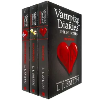 Vampire Diaries The Hunters Collection 3 Books Set by L. J. Smith (Phantom, Moonsong & Destiny Rising)