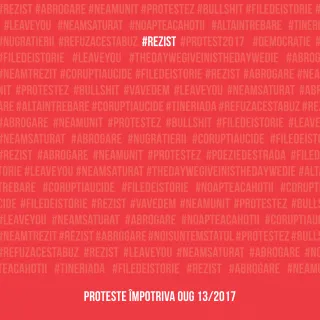 #rezist. proteste impotriva OUG 13/2017
