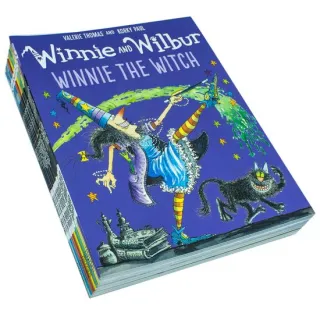 Winnie the witch and Wilbur Series 16 Books Bag Collection Set By Valerie Thomas Pack