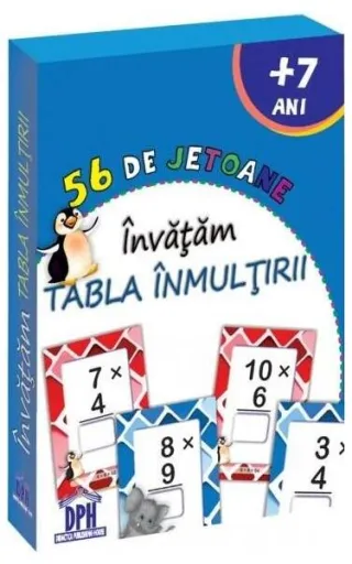 56 de Jetoane - Invățăm tabla înmulțirii﻿