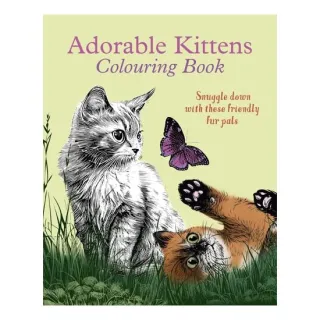 Adorable Kittens Colouring Book Snuggle Down with These Friendly Fur Pals