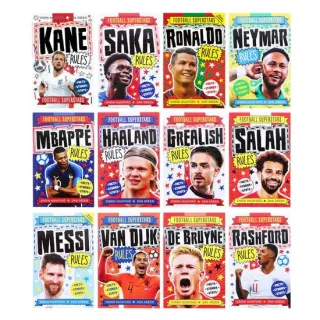 Football Superstars 12 Books Collection Set By Simon Mugford & Dan Green