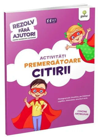 Activități premergătoare citirii (4-6 ani). Rezolv fără ajutor!