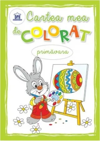 Cartea mea de colorat Primăvara