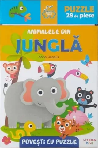 Povești cu puzzle. Animalele din junglă