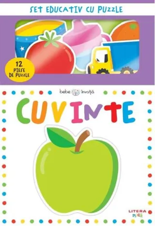 Bebe învaţă. Cuvinte. Set educativ cu puzzle