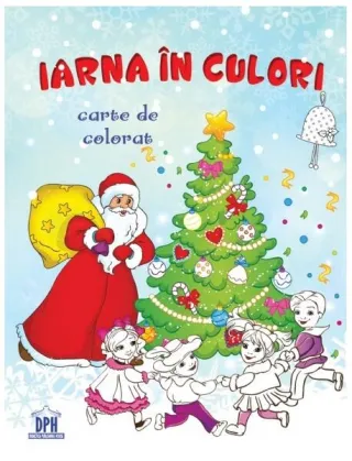 Iarna în culori. Carte de colorat