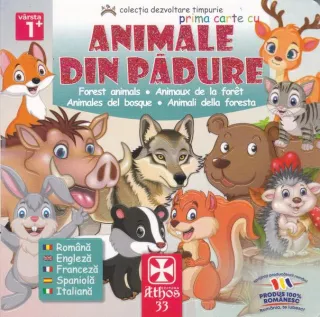 Prima carte cu Animale Din Pădure