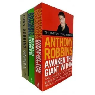 Tony Robbins 3 Books Collection Set Awaken The Giant Within Unlimited Power The New Science Of Per.