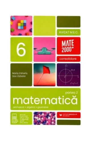 Matematică. Aritmetică, algebră, geometrie. Clasa a VI-a. Consolidare. Partea a I-a (2026-2027)