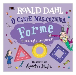 O carte magicozaură. Forme. Urmărește conturul!