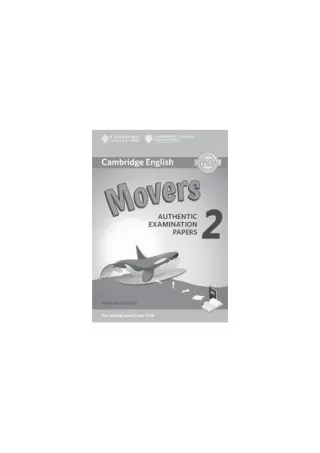 Cambridge English Young Learners 2 for Revised Exam from 2018 Movers Answer Booklet