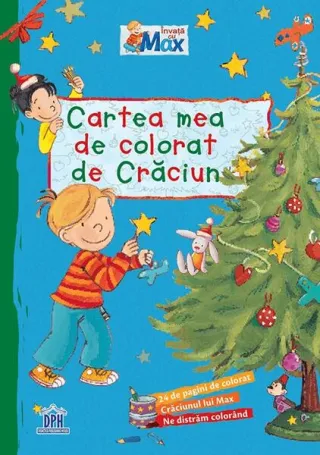 Învață cu Max - Cartea mea de colorat de Crăciun