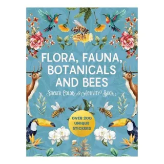 Flora, Fauna, Botanicals, And Bees Sticker, Color(...)