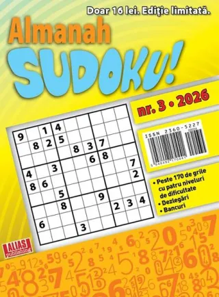 Almanah Sudoku Nr. 3/ 2026
