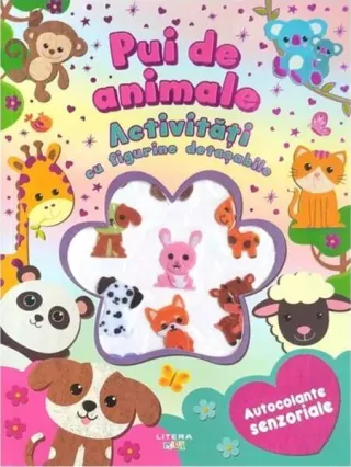 Pui de animale. Activități cu figurine detașabile