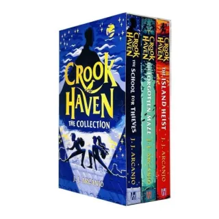 Crookhaven the Collection 3 Books Set By J J Arcanjo(The Island Heist, The School for Thieves & The Forgotten Maze)