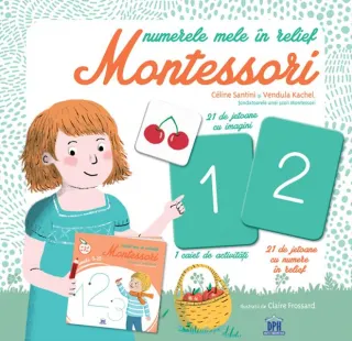Numerele mele in relief Montessori
