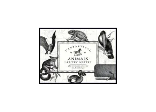 Vintage Prints Fantastical Animals Sticky Notes