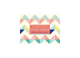 Geometric Pastel Sticky Notes