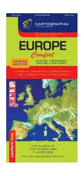 Hartă rutieră Europa Comfort