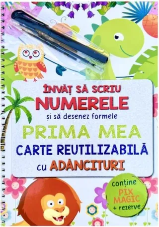 Învăț să scriu numerele și să desenez formele