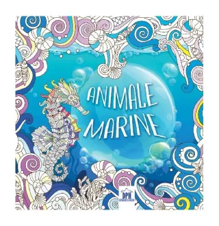 Animale marine - carte de colorat
