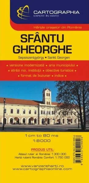 Hartă rutieră Sfântu Gheorghe