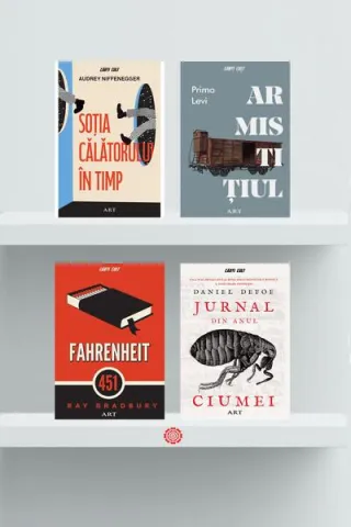 Pachet Cărți Cult ( Soţia călătorului în timp, Armistițiul, Fahrenheit 451, Jurnal din Anul Ciumei)