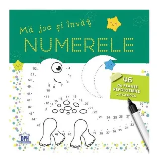 Mă joc și învăț numerele. 46 de planșe refolosibile + o cariocă