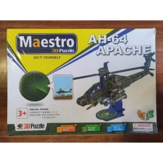 AH-64 Apache Helicopter (Maestro 3D Puzzle)