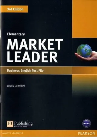 Market Leader 3rd Edition A2 Elementary Business English Test File