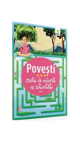Carte de colorat cu activități. Povești (3-5 ani)