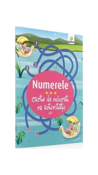 Carte de colorat cu activități. Numerele (3-5 ani)