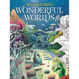 3D Colouring: Wonderful Worlds (Adult Colouring Book)