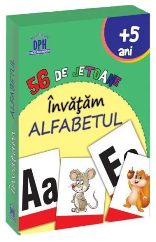 Învățăm alfabetul - 56 de jetoane