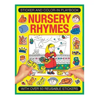 Sticker and Color-In Playbook : With over 50 Reusable Stickers