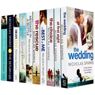 Nicholas Sparks 10 Books Collection Set – Dear John, Message in a Bottle & Romantic Fiction Collection