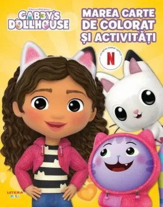 Gabby's Dollhouse. Marea carte de colorat și activități